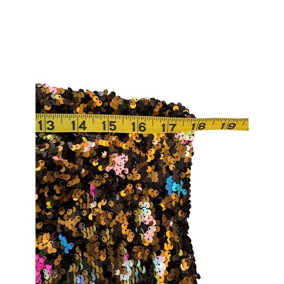 Dress the Population Cosmopolitan Colab 1 Shoulder Sequin Mini Dress M Glam Sexy - Picture 11 of 12